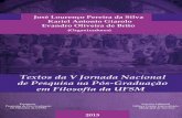 "Textos da V Jornada Nacional de Pesquisa na Pós-Graduação em Filosofia da UFSM"