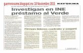 Investigan en INE préstamo al Verde| Suma partido del túcan dos meses sin dirigente