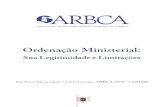 Ordenação Ministerial, Legitimidade e Limitações, por Esteve Marquedant (Carta Circular 2008, ARBCA)