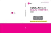 Manual de serviço MINI Hi-Fi LG MCD503-A0U, MCD503 e MCS503F, completo.