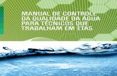 manual de controle da qualidade da água para técnicos