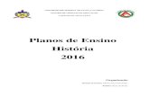 Planos de Ensino História 2016