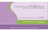 Avaliação de políticas e programas do MDS