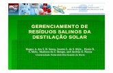 gerenciamento de resíduos salinos da destilação solar