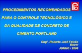 procedimentos recomendados para o controle tecnológico e da ...