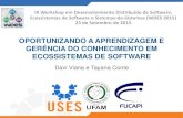 WDES 2015 paper: Oportunizando a Aprendizagem e Gerência do Conhecimento em Ecossistemas de Software