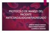 Protocolo de manejo del paciente anticoagulado/antiagregado
