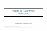Projeto de Algoritmos∗ Introdução