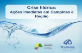 Crise hídrica: Ações imediatas em Campinas e Região
