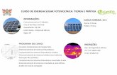 CURSO DE ENERGIA SOLAR FOTOVOLTAICA: TEORIA E PRÁTICA