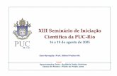 XIII Seminário de Iniciação Científica da PUC-Rio
