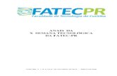 Anais da Semana Tecnológica da FATEC-PR