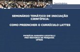 SEMINÁRIO TEMÁTICO DE INICIAÇÃO CIENTÍFICA: COMO ...
