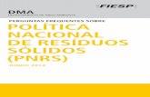 PERGUNTAS Política Nacional De Resíduos Sólidos (PNRS).
