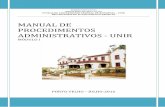 Manual dos Procedimentos Administrativos da UNIR