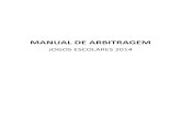 MANUAL DE ARBITRAGEM JOGOS ESCOLARES 2014