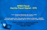 SPED Fiscal Escrita Fiscal Digital - EFD