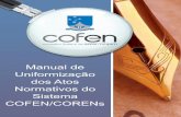 Manual de Uniformização dos Atos Normativos do Sistema Cofen ...
