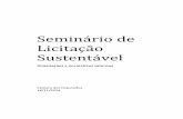 Publicação do Seminário de Licitação Sustentável de 2014