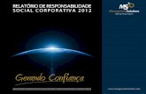 Relatório de Responsabilidade Social Corporativa 2012