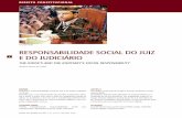 RESPONSABILIDADE SOCIAL DO JUIZ E DO JUDICIÁRIO
