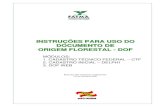 instruções para uso do documento de origem florestal - dof