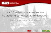 Seminário 20 vícios mais comuns em licitações e contratos administrativos