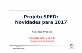 SPED: NOVIDADES PARA 2017