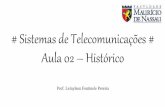 Sistemas de Telecomunicações Aula 02 - Histórico