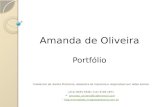 Portfólio amanda de oliveira 2011