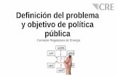 Definición del problema y objetivo de política pública