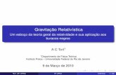 Gravitação Relativística - Um esboço da teoria geral da relatividade ...