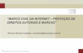 “MARCO CIVIL DA INTERNET – PROTEÇÃO DE DIREITOS ...