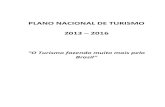Plano Nacional de Turismo 2013-2016