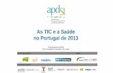 As TIC e a Saúde no Portugal de 2013