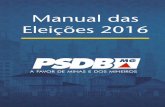 Manual das Eleições 2016 - PSDB