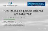 Palestra sobre utilização de painéis solares em satélites