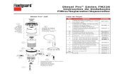 Diesel Pro® Séries FH236 Instruções de Instalação Filtro/Separador ...