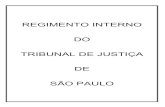 REGIMENTO INTERNO DO TRIBUNAL DE JUSTIÇA DE SÃO PAULO