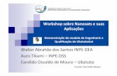 Workshop sobre Nanosats e suas aplicações, com demonstração ...