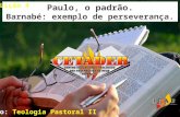 CETADEB - Lição 4 - Paulo, o padrão. Barnabé o exemplo, Livro Teologia Pastoral II