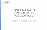 Metodologia e Linguagem de Programação - 2016.2 - Aula 1