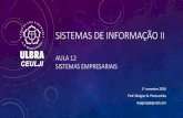 Sistemas de Informação Aula12 -psi - cap9 Sistemas empresariais