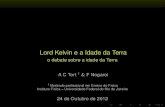 Lord Kelvin e a Idade da Terra - o debate sobre a idade da Terra
