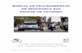 manual de procedimentos de segurança nas provas de ciclismo