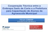 Cooperação Técnica entre a Embrapa Gado de Corte e a Prefeitura ...