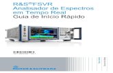 R&S FSVR Analisador de Espectros em Tempo Real Guia de Início ...