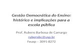 Gestão Democrática do Ensino: histórico e implicações para a ...