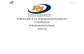 PROJETO PEDAGÓGICO CURSO PEDAGOGIA 2016