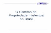 O Sistema de Propriedade Intelectual no Brasil